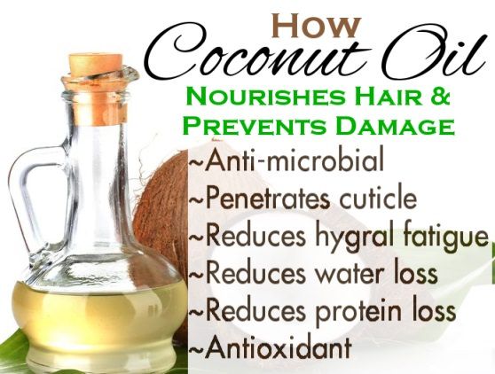El aceite de coco para los beneficios para el cabello