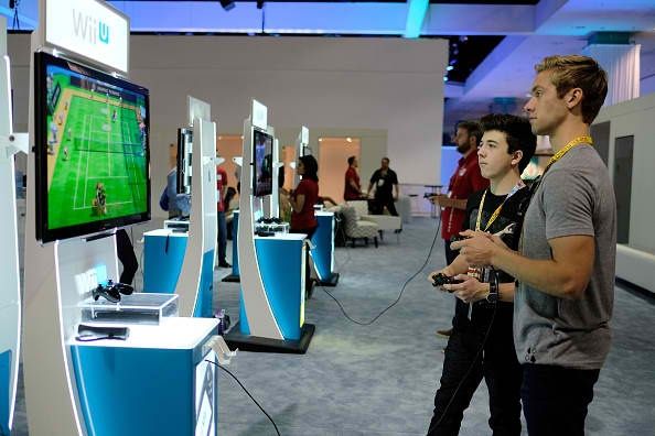 Los jugadores de la convención de juegos E3 2015.