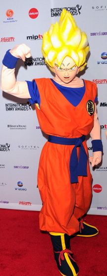 Goku en la 39 Premios Emmy Internacionales.