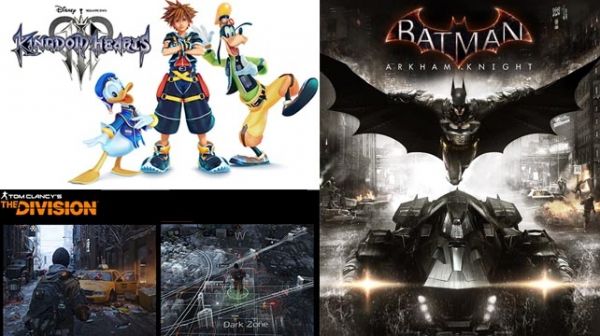 E3 2015 Juegos Incluir & # 034-Batman: Arkham Knight & # 034-, & # 034-Tom Clancy`s The Division"- and "-Kingdom Hearts 3"