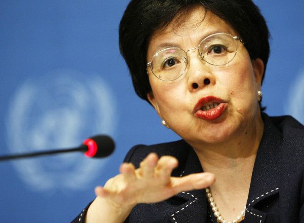 QUIEN`s Director General Margaret Chan condemened drug companies who are triying to profit from the Ebola crisis.