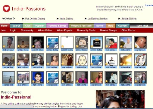 India-pasión Libre sitio de citas en la India