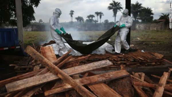 El brote de Ébola en Liberia amenaza que`s national existence.