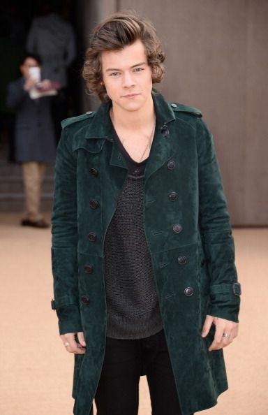 Harry Styles en el Burberry Ropa de mujer Otoño / Invierno 2014 Fashion Show.