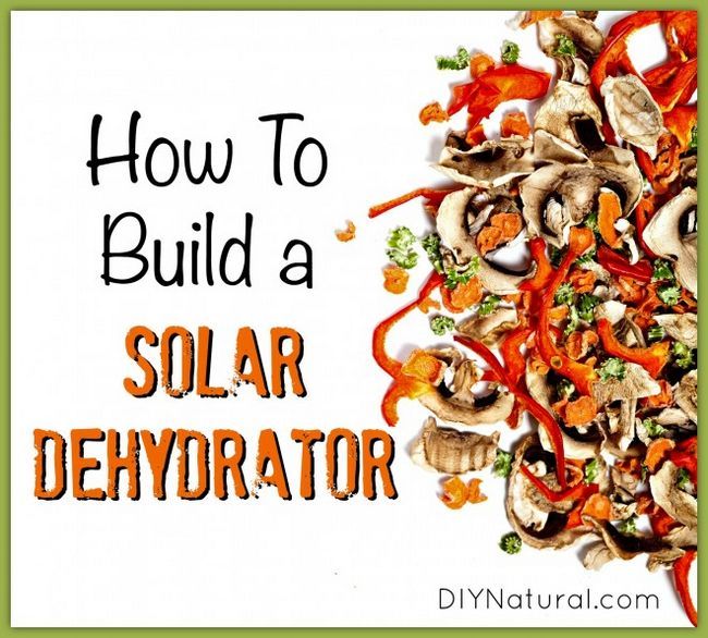 Cómo construir un deshidratador solar