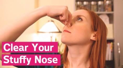 ¿Cómo deshacerse de la congestión nasal? (Desactive la nariz tapada)