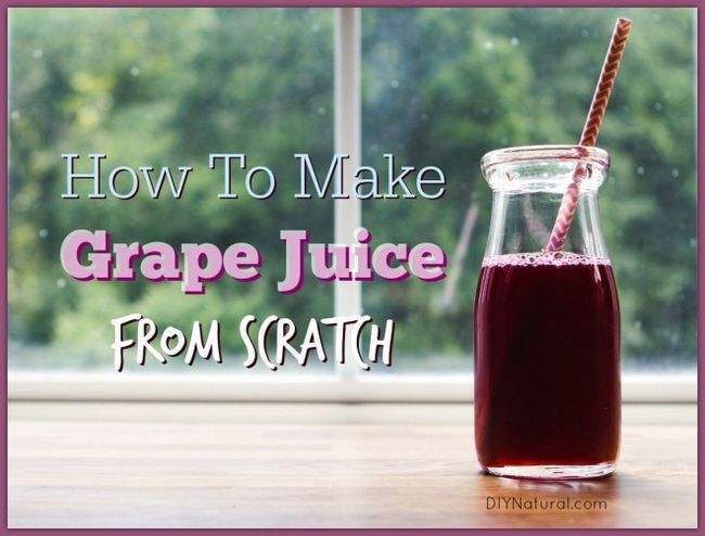 Cómo hacer jugo de uva
