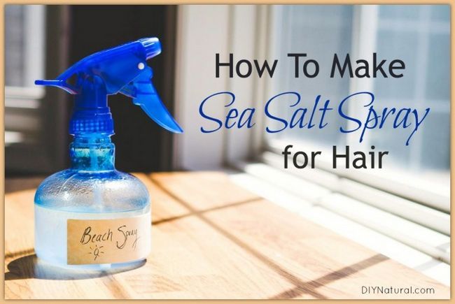 Cómo hacer la sal del mar en spray