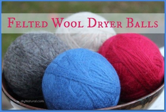Cómo hacer bolas de secado de lana