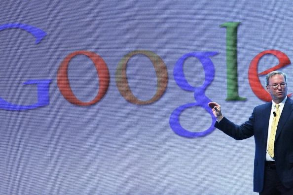 Google`s Eric Schmidt Hold News Conference