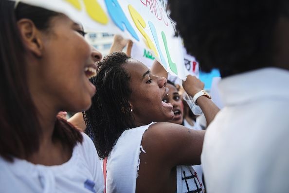 Internacional de la Mujer`s Day March Held In Rio De Janeiro