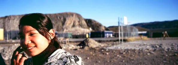 Una mujer Inuit en Groenlandia.