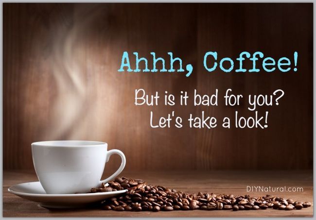 Está bebiendo el café es bueno para usted o malo para usted?