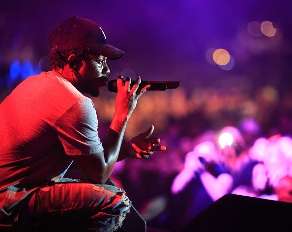 Kendrick Lamar en el 2014 BACARDI Triángulo.