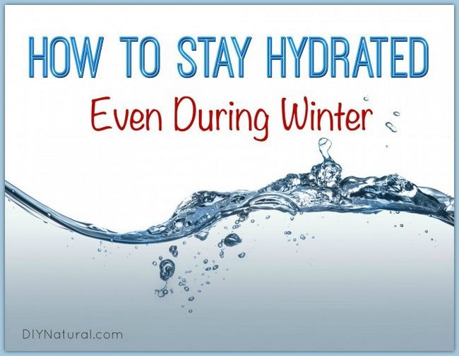 Aprenda a mantenerse hidratado, incluso en el invierno