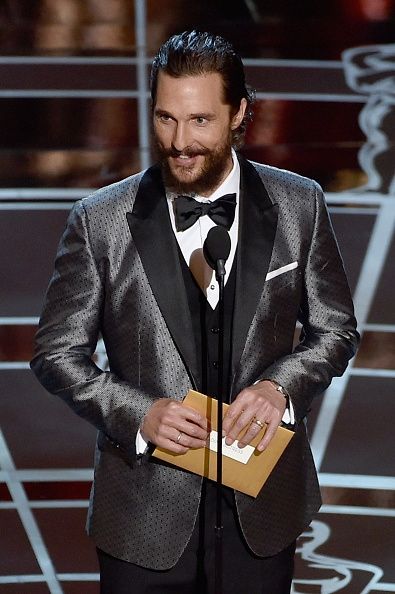 Matthew McConaughey en la 87.ª Óscars.