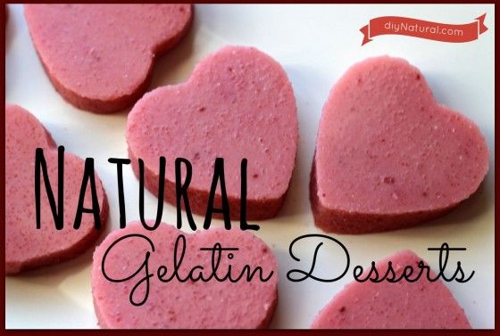 Postres de gelatina natural para el día de San Valentín