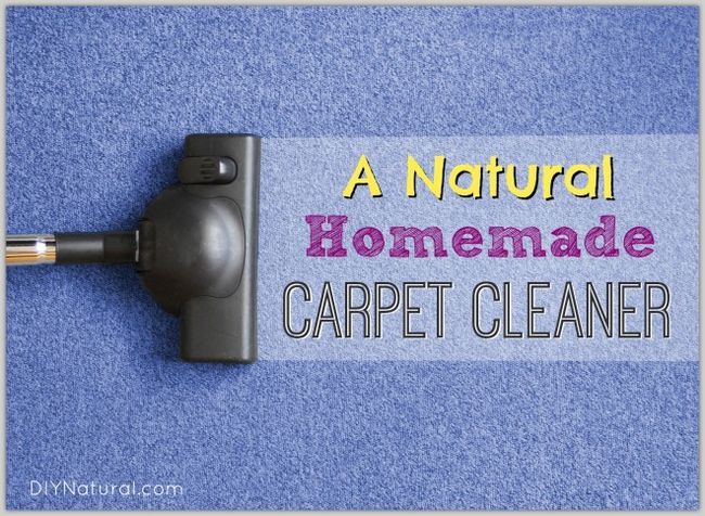Natural limpiador de la alfombra casera y quitamanchas