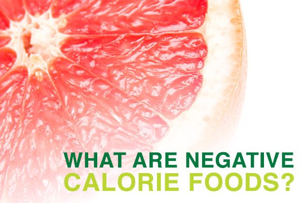 Los alimentos de calorías negativas