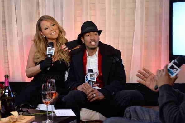 Mariah Carey y Nick Cannon en el estreno mundial de & # 034-You`re Mine (Eternal)"- music video.
