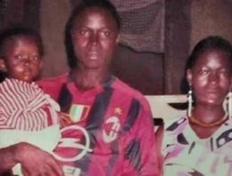 De dos años de edad, Emile Ouamouno, en la foto con sus padres, fue identificado como paciente cero para el actual brote de Ébola.