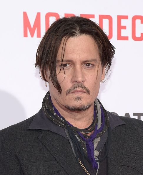 Johnny Depp en el estreno de & # 034-Mortdecai 