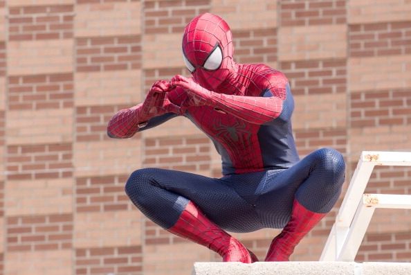 `Spider-Man` cosplayer at the 2014 Be Amazing Day Volunteer Day.