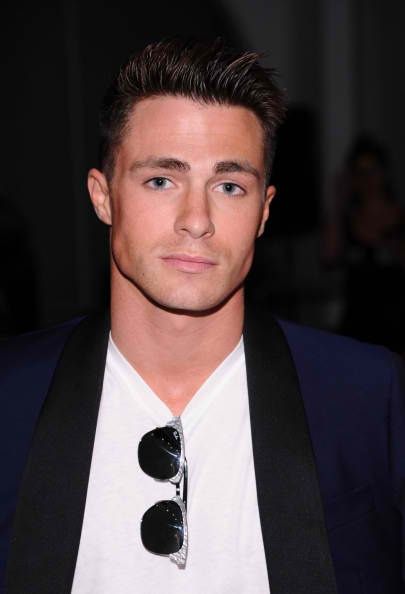 Colton Haynes en el Ovadia and Sons Desfile de moda durante la Mercedes Benz Fashion Week Primavera 2015.