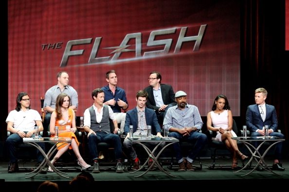 El elenco de`The Flash` at the 2014 Summer TCA Tour.