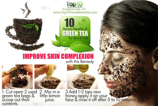 10 beneficios de belleza del té verde para la piel y el cabello