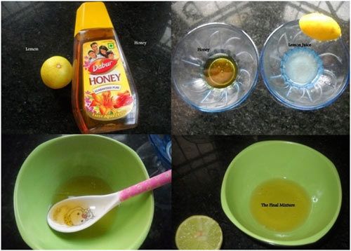 jugo de limón y mezcla de miel para la piel grasa