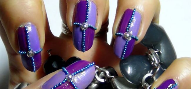 2 Impresionante púrpura Nail Art Diseño Tutoriales - Con Pasos detallados e imágenes
