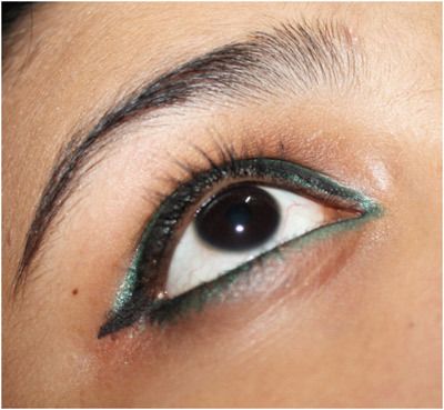 Gato verde maquillaje delineador tutorial