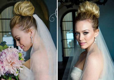 pelo de la boda de Hilary Duff