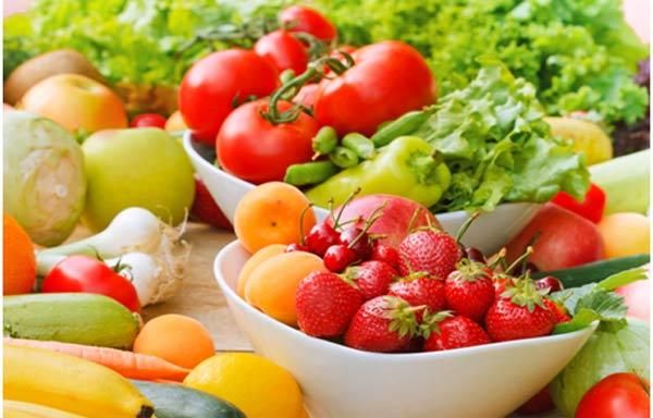 Coma frutas y verduras