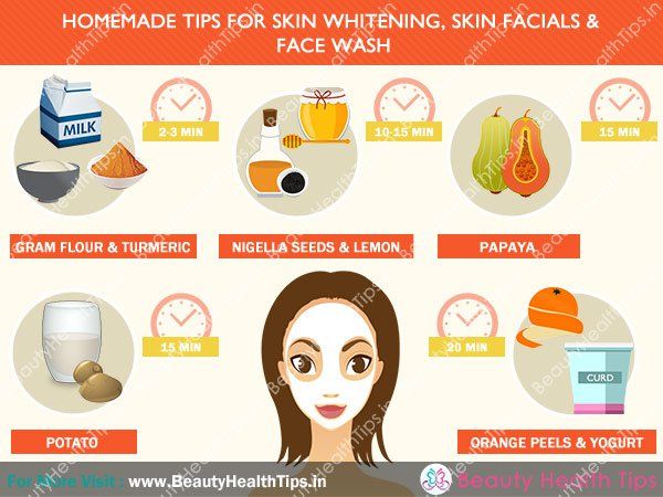 Homemade-tips, -ideas-de-piel-blanqueamiento, -skin-faciales y cara de lavado