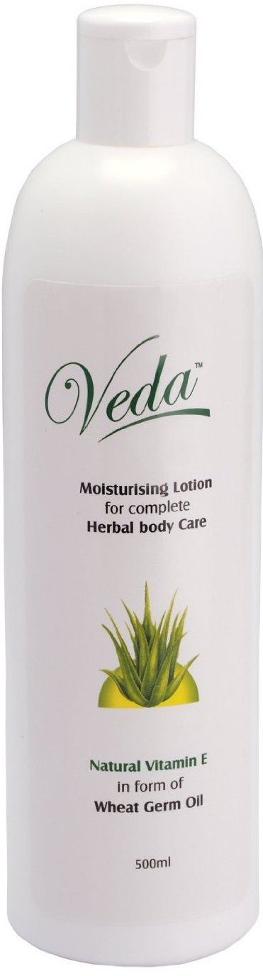 Veda loción hidratante cuidado del cuerpo a base de plantas de aceite de germen de trigo