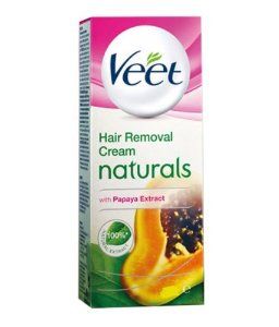 Veet eliminación cremas naturales para el cabello, normales a la piel seca