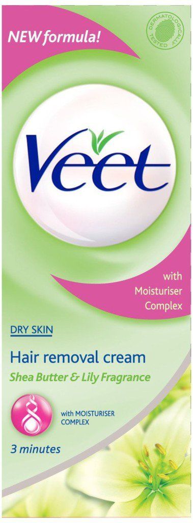 Veet crema de depilación, la piel seca