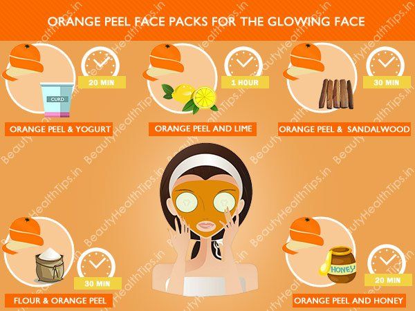 Mejores naranja hecho en casa mascarillas peel para el rostro resplandeciente