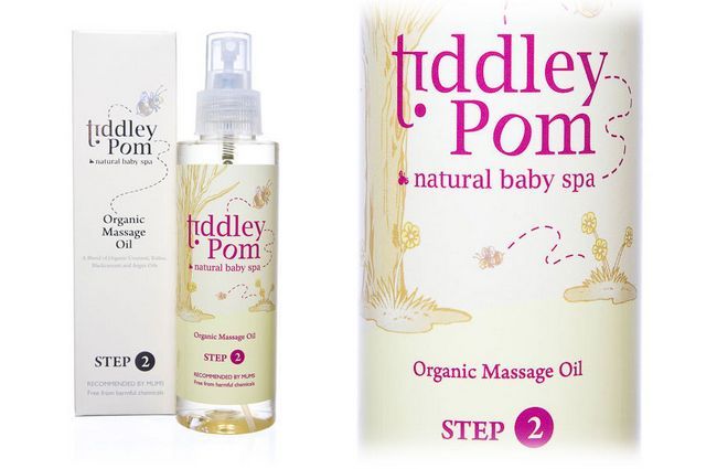Tiddley Pom bebé orgánico Aceite de masaje