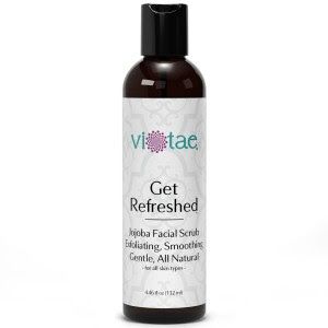 Jojoba Facial Scrub Exfoliante y Suavizante Suero Gentle All Natural - refrescarse - Para todos los tipos de piel