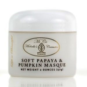 Papaya y calabaza suave Máscara Mico Michelle`s Cosmetics Deep Exfoliation Dry Oily Combination Skin Anti Wrinkle Anti Aging 2 O
