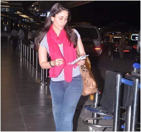 Kareena Kapoor en el aeropuerto