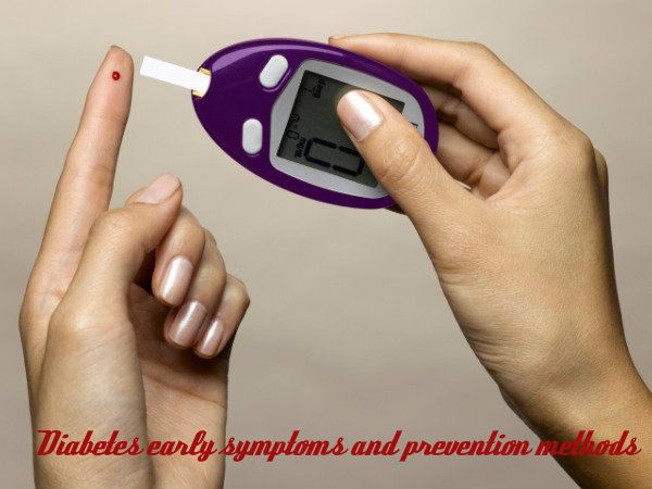 Diabetes primeros síntomas y métodos de prevención