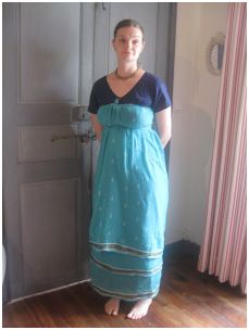 Imperio cintura sari estilo drapeado