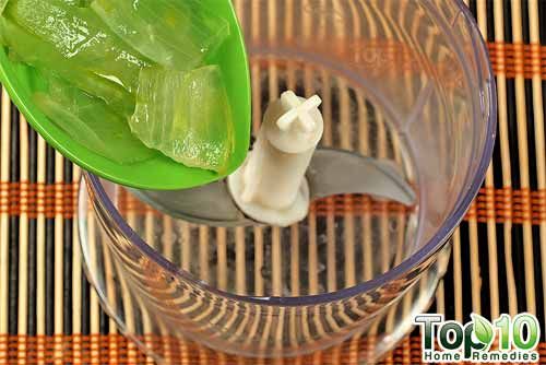 gel de aloe vera y té verde mascarilla step1