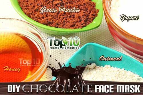 Ingredientes máscara de chocolate DIY