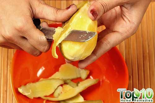 DIY mango verde bebida step1