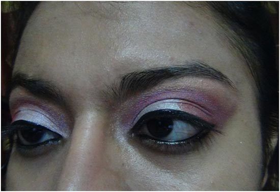 sombra de ojos de color rosa maquillaje 8